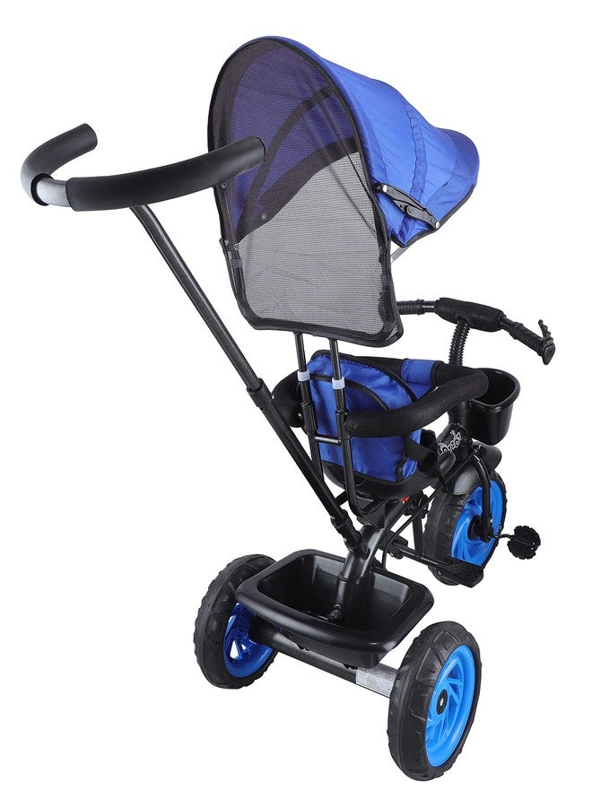 JoyRide Stroller Tricycle| Baby Trike|Tricycle with Canopy and Parental Adjust Push Handle for Kids|Boys|Girls Age Group 1.5 to 5 Years (Blue) - Image 5